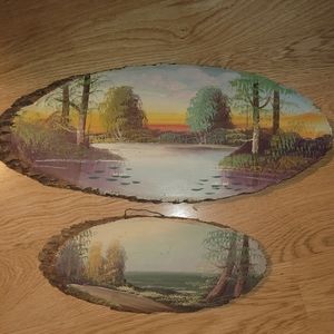 Vintage Oil Paintings on Wood